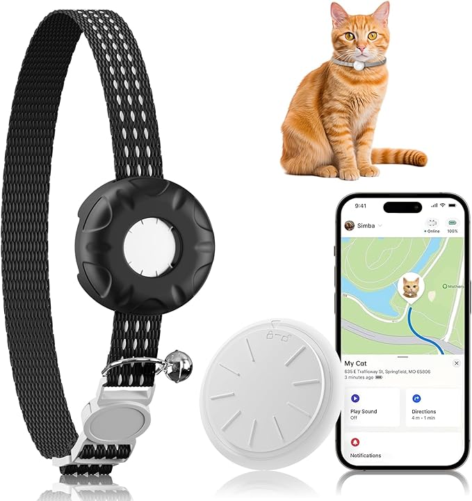 Cat Tracker, Lightweight GPS Tracker Compatible by HONGTOPH