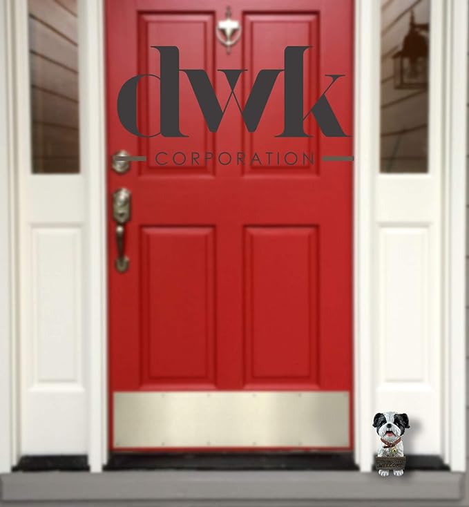 DWK Front Porch Dog Outdoor Welcome Sign Decorative Statue | Cute Dog Welcome - Image 7