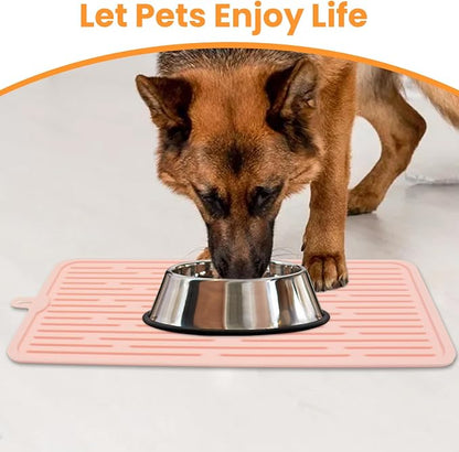 Ptlom Pet Placemat for Dog and Cat, Mat for Prevent Food and Water Overflow - Image 3