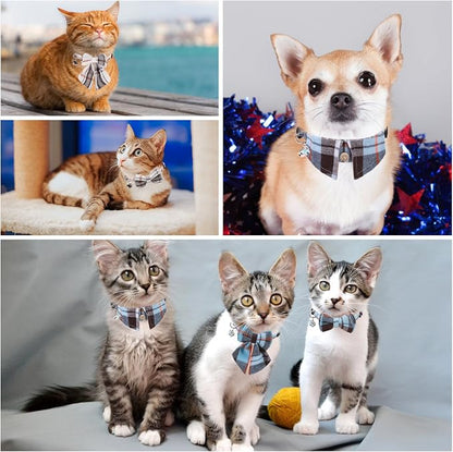Cat Collar with Bells Breakaway, Bowtie Cat Collar - Image 8