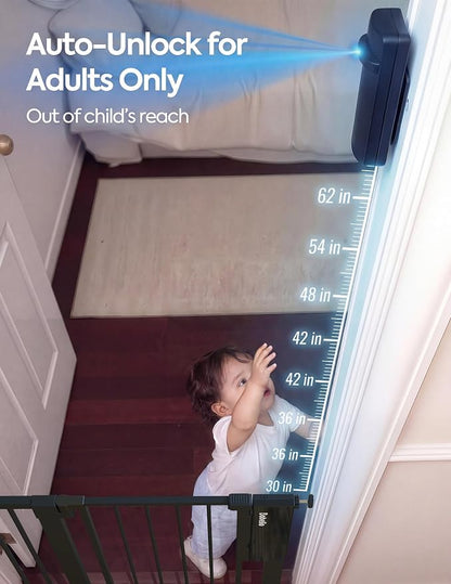Babelio Smart Baby Gate with Auto-Unlock/Close, Pressure Mounted No Drill - Image 3