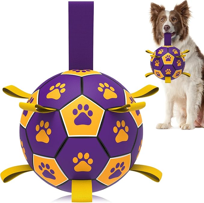 QDAN Dog Ropes Toys, Soccer Ball by QDAN