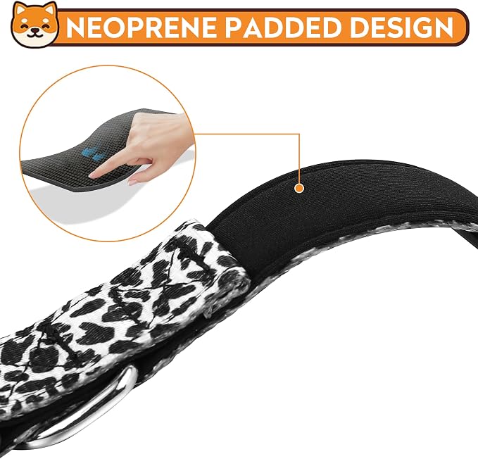 Reflective Dog Collar, Adjustable Soft Neoprene Padded Nylon Pet Collars - Image 4