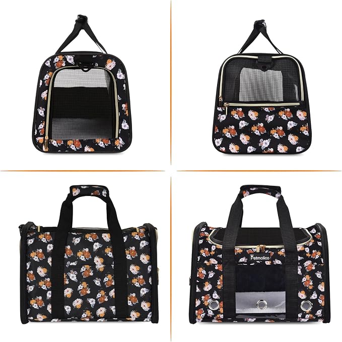 Petmolico Cat Carrier Dog Carrier, Airline Approved Soft Pet Travel Carrier - Image 3