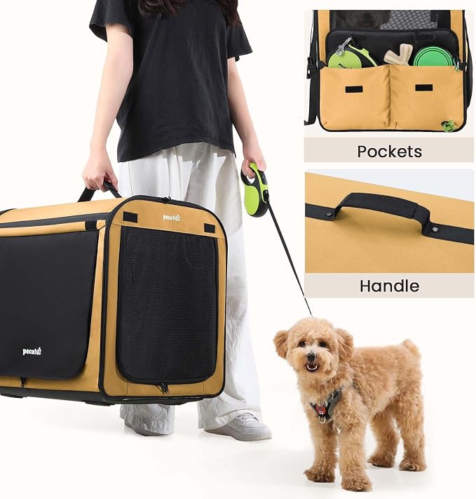 Dog Car Carrier Light Weight 24×17.7×20.5 in, Dog Carrier Easy to Assemble - Image 4