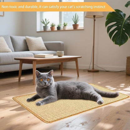 6 Pcs Cat Scratcher Mat, Sisal Cat Scratching Pad Scratch Mat - Image 4