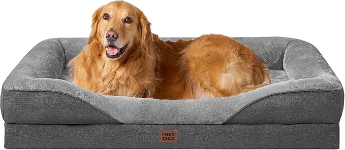 EHEYCIGA Orthopedic XL Dog Bed for Large Sized Dog, Waterproof Liner & Washable by EHEYCIGA