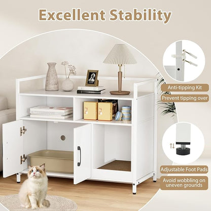 Giantex Cat Litter Box Enclosure - Image 6
