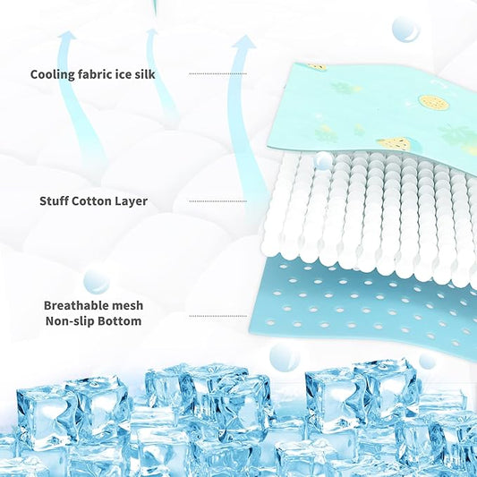 NWK Pet Cooling Mat -39’’ X 27’’ Ice Silk Cooling Mat - Image 2