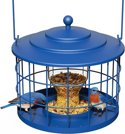 Squirrel Proof Bird Feeder, Metal Cage Bird Feeder by Birdream