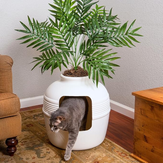 Good Pet Stuff Hidden Litter Box Planter, Decorative Cat Litter Enclosure - Image 16