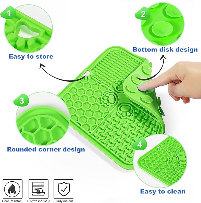 Dog Lick Mat with Suction Cups, Lick Mat - Image 4