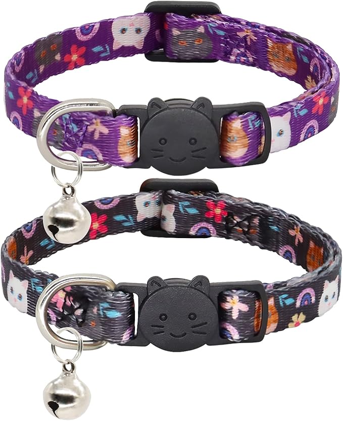 2 Pack Cat Collar Breakaway by Giecooh