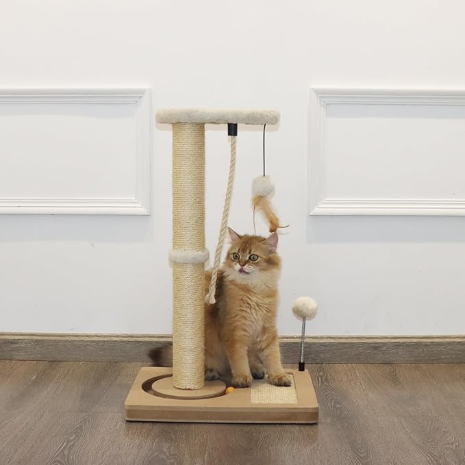 PAWSFANS Cat Scratching Post, Sisal Scratch Posts - Image 7