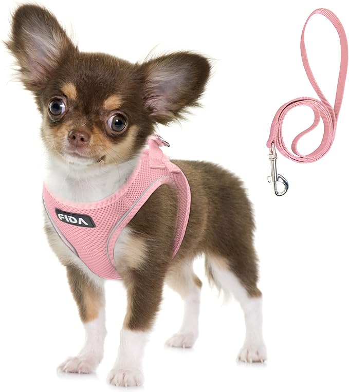 Fida Comfy Dog Harness with Leash, Soft Puppy Vest Escape Proof, Breathable by Fida