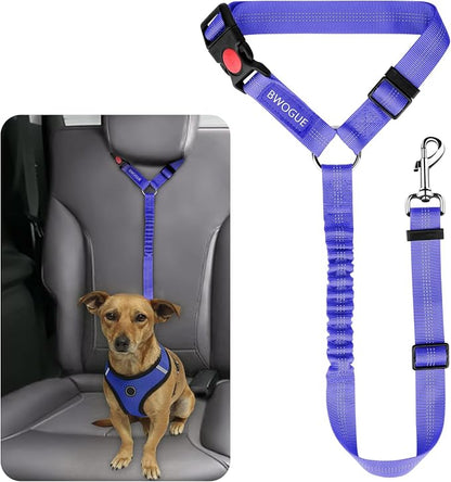 BWOGUE Pet Dog Cat Seat Belts, Car Headrest Restraint Adjustable Safety Leads by BWOGUEPetHome