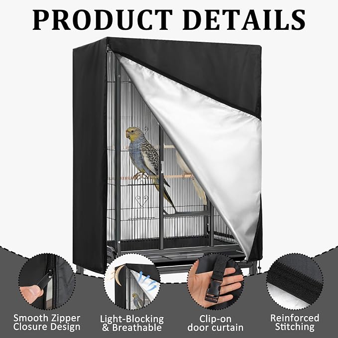 Bird Cage Cover 35"x25"x47" Heavy Duty Waterproof Bird cage Covers - Image 3
