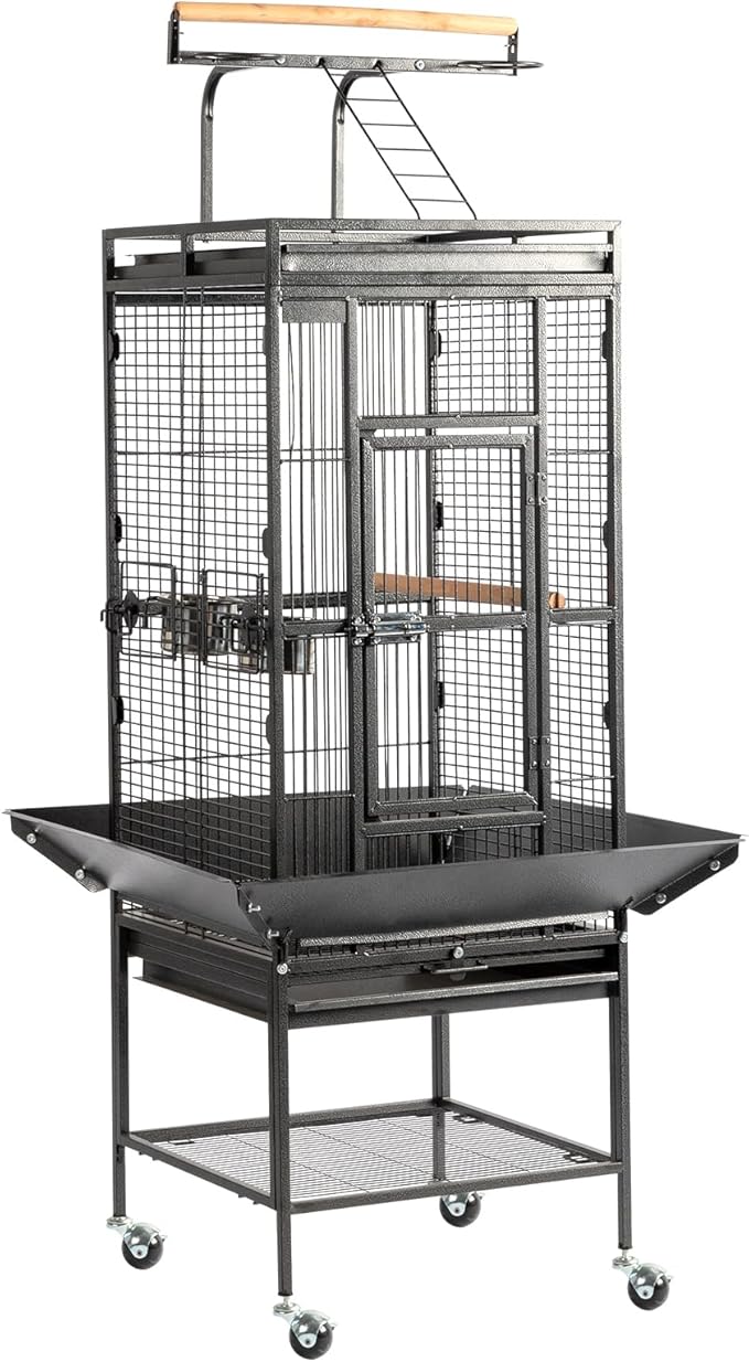 VINGLI Bird Cage with Rolling Stand by VINGLI