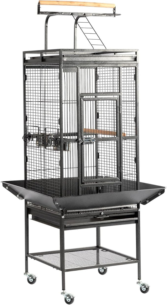 VINGLI Bird Cage with Rolling Stand by VINGLI