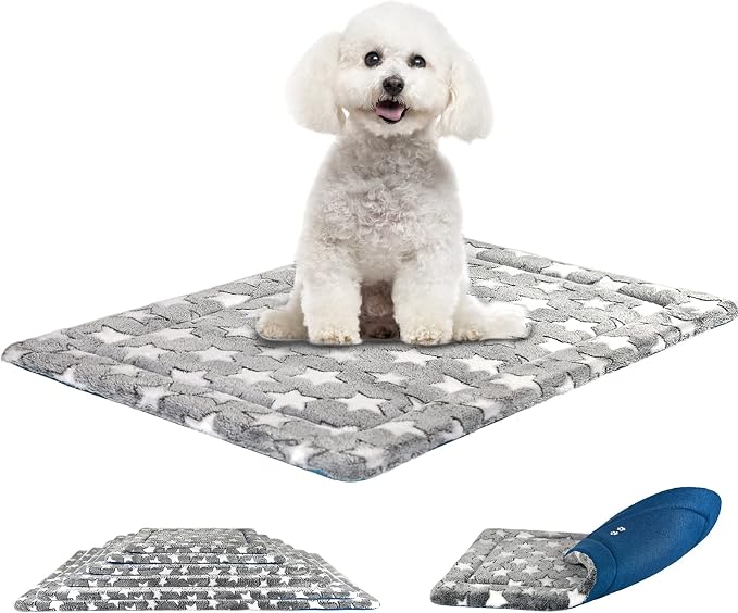 KROSER Fancy Crate Pad Bed Mat Reversible, Machine Washable, by KROSER