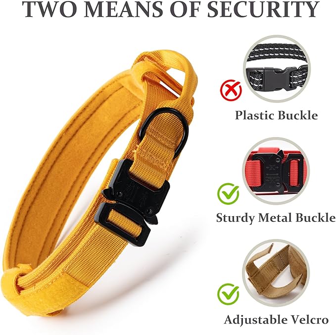 Tactical Dog Collar, Adjustable Military Training Nylon Dog Collar - Image 4