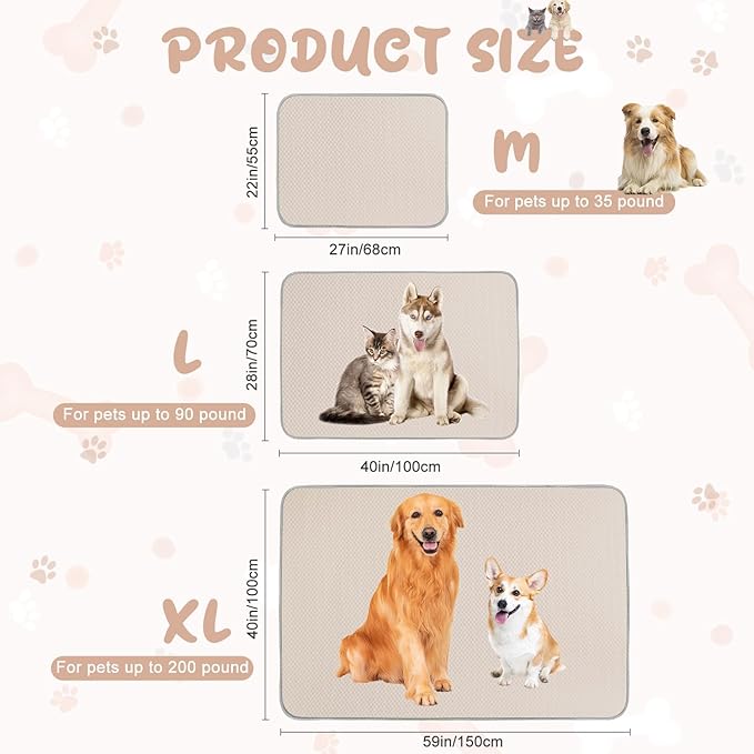 Summer Dog Cooling Mat Washable Ice Silk Self Cool Pad - Image 6