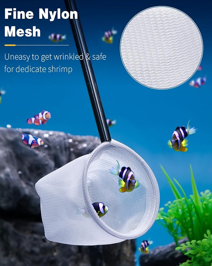 Pawfly Soft Round Aquarium Net, 2 Inch Shrimp Net - Image 2