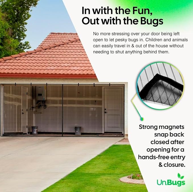 UnBugs Garage Screen Doors for 2 Car Garage - Image 3