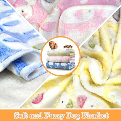 Dog Blankets for Medium Large Dogs, 3 Pack Washable Pet Throw 41" x 31" - Image 2