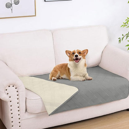hyha Waterproof Dog Blanket, Reversible Pet Bed Blanket, Soft Sofa Couch Cover by hyha