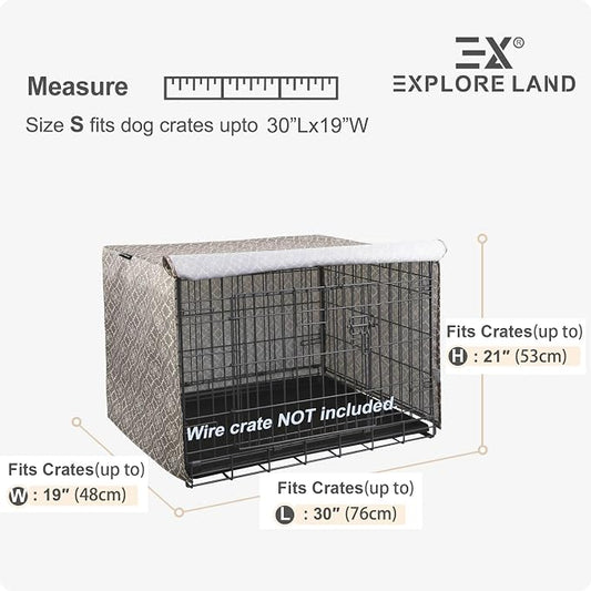 Explore Land Pattern Dog Crate Cover - Image 2