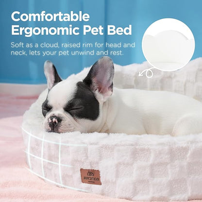 Joydeco Cloud Dog Bed for Small Dogs & Cats, Washable Pet Bed - Image 2