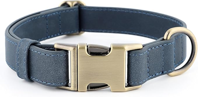 Plutus Pet Genuine Leather Dog Collar – Adjustable Pet Collar by PLUTUSPET