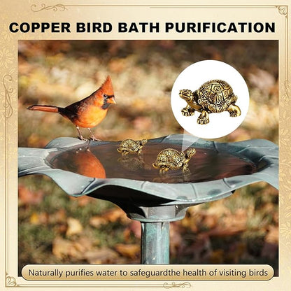 4 Pcs Mini Copper Bath Disk Ornaments Brass Bird Bath Purification Disks - Image 6