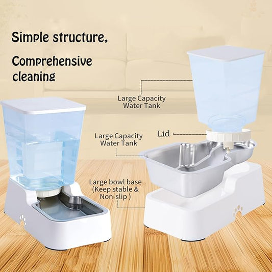 Meikuler Automatic Dog Cat Water Dispenser Large Capacity 5Lfor Cats and Medium - Image 2