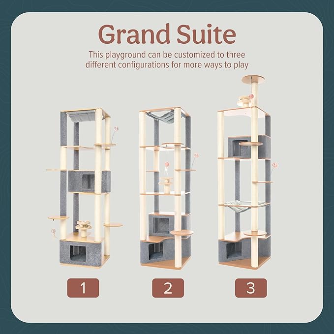 Ascentials - Grand Suite Cat Scratcher Playground - Tall Cat Tower Playground - Image 7