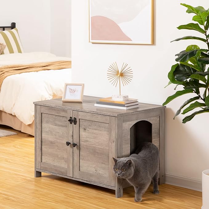 HOOBRO Litter Box Enclosure, Cat Litter Box Furniture - Image 3