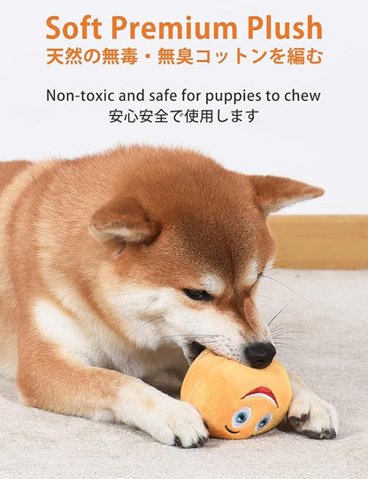 SCHITEC Squeaky Dog Toys, Soft Stuffed Plush Balls - Image 3