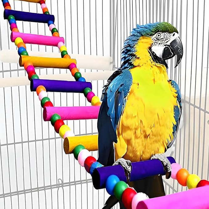 Bird Toys for Parrots Parrot Bridge, Swing Toys, and Ladders for Macaws by Tarandus