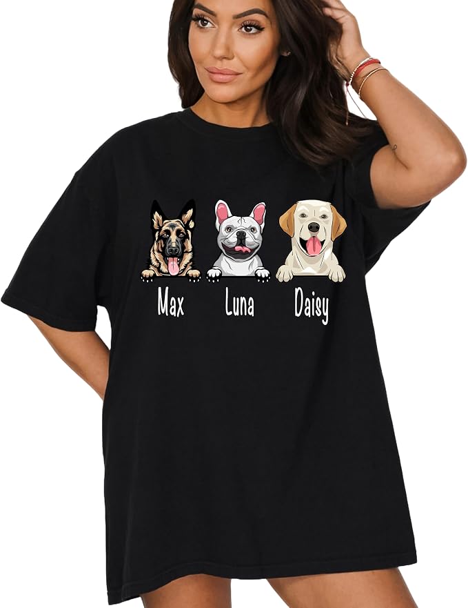 Custom Dog Mom Shirt for Women Pet Ears Sweatshirt - Image 9