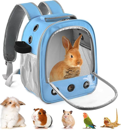 Guinea Pig Carrier Backpack, Portable Rabbit Travel Carring Bag by DBNESS