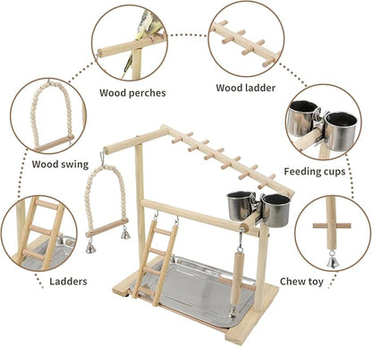 Bird Playground, Playstand for Parrot Cage Accessories - Image 5