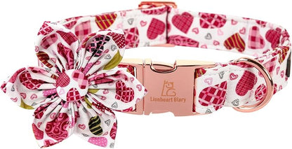 Lionheart Glory Heart Dog Collar, Valentine's Day Dogs Collar by LionheartGlory