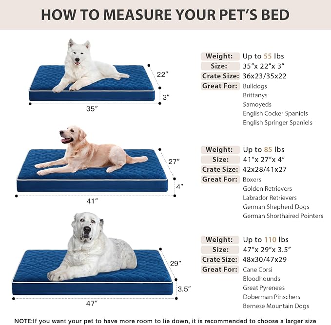 WNPETHOME Orthopedic XL Dog Bed - Image 4