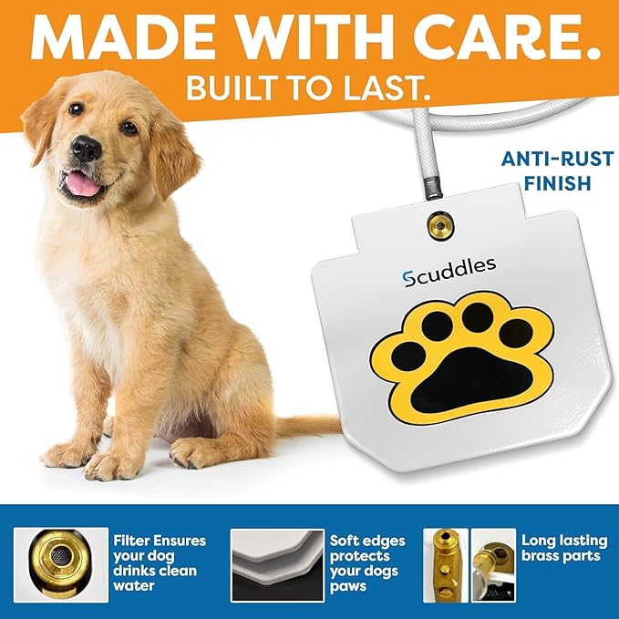 Scuddles Dog Sprinkler, Paw Activated Water Fountain, Outdoor Dog Water - Image 2