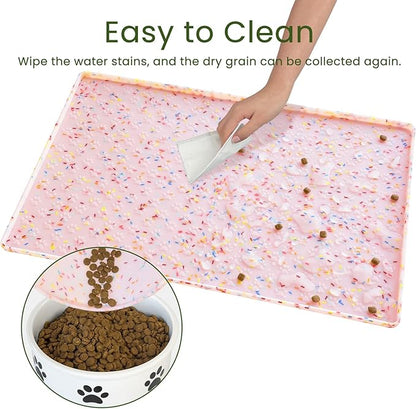Ptlom Dog Food Mat Anti-Slip Dog Bowl Mats - Image 7