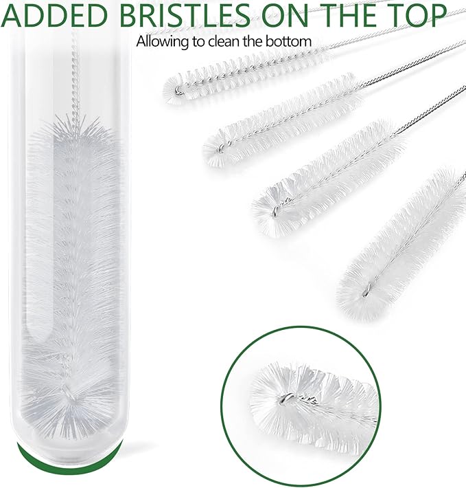 CiaraQ Bottle Cleaning Brushes, 8 Inch Nylon Tube Brush Set, Cleaner - Image 5