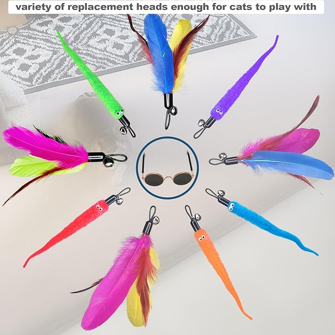 ZPH Cat Toys Interactive for Indoor Cats, Interactive Feather Toy for Teaser - Image 4