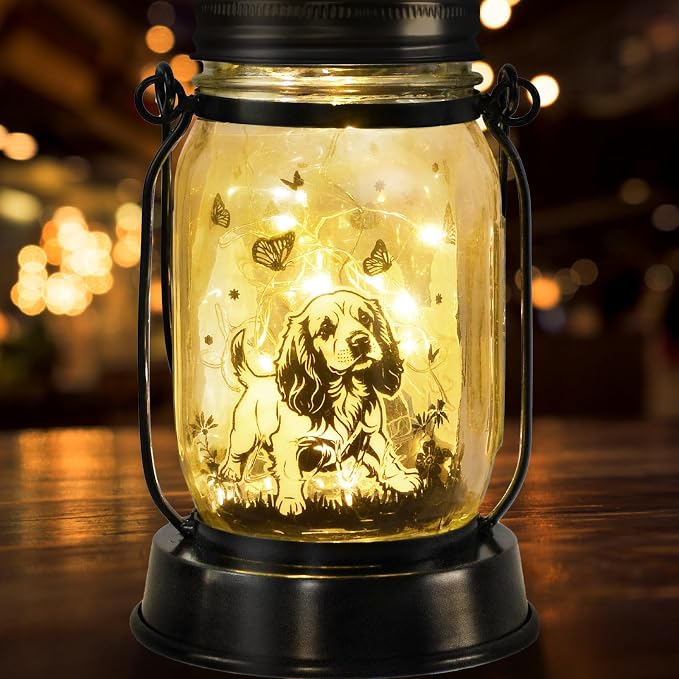 Cocker Spaniel Dog Gifts for Women/Men Cocker Spaniel Solar Lanterns Birthday by kyoryuger