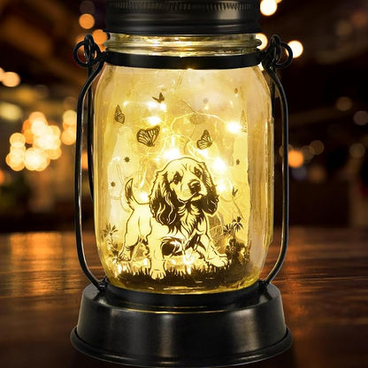 Cocker Spaniel Dog Gifts for Women/Men Cocker Spaniel Solar Lanterns Birthday by kyoryuger
